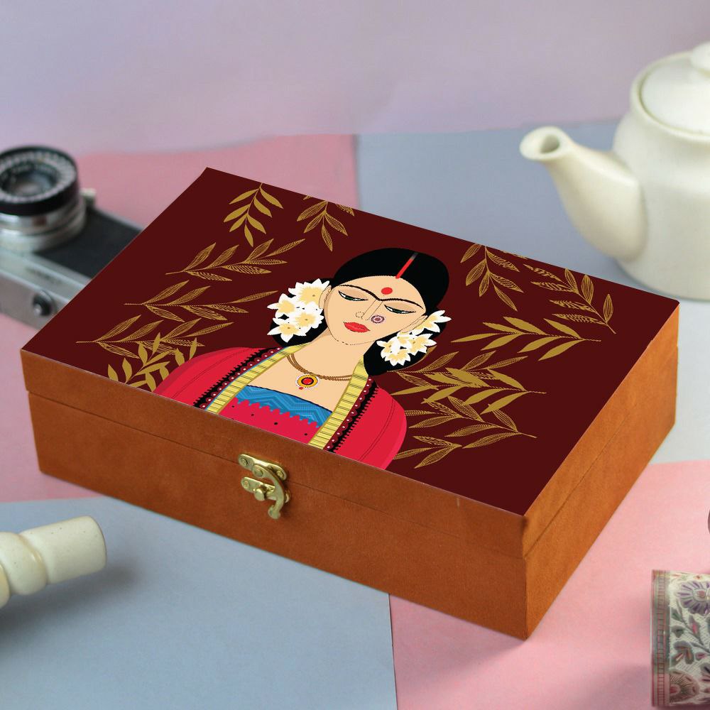 Indian Lady Printed Box