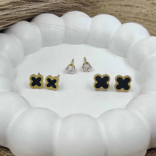 Clover 3 Set Earring