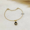 Teardrop Wire Charm Bracelet