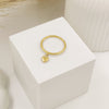 Dangling heart Ring