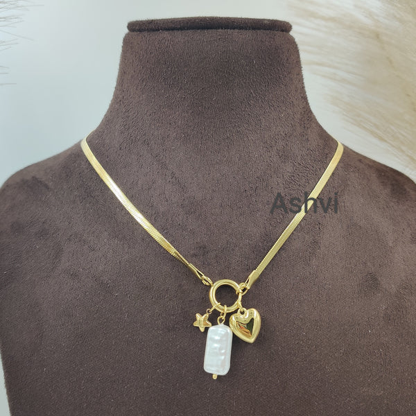 Heart Multi Charms Necklace