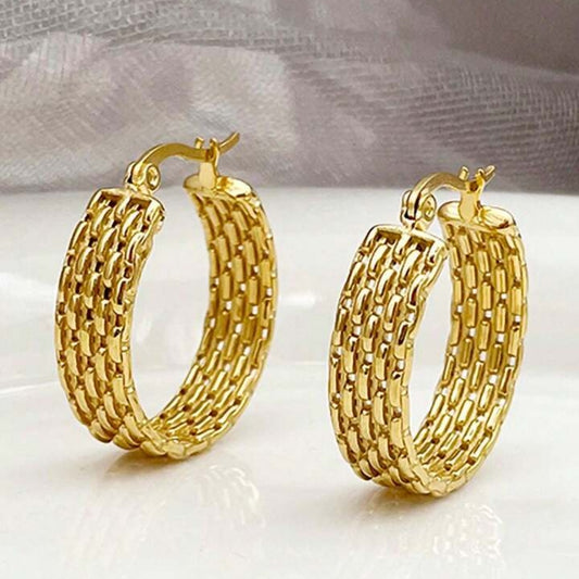 Wicker Pattern Earrings