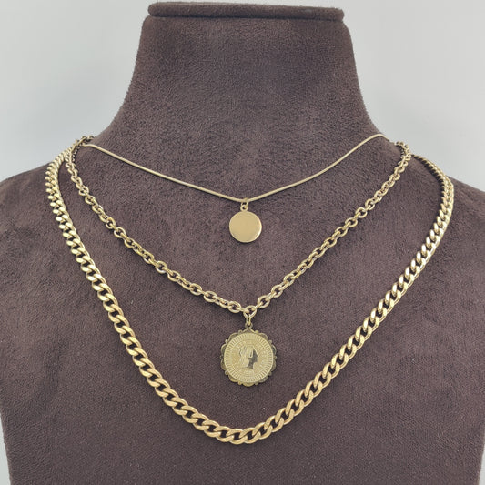 Triple Layer Elizabeth Necklace