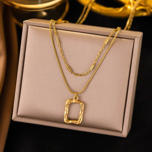 Molten Frame Necklace
