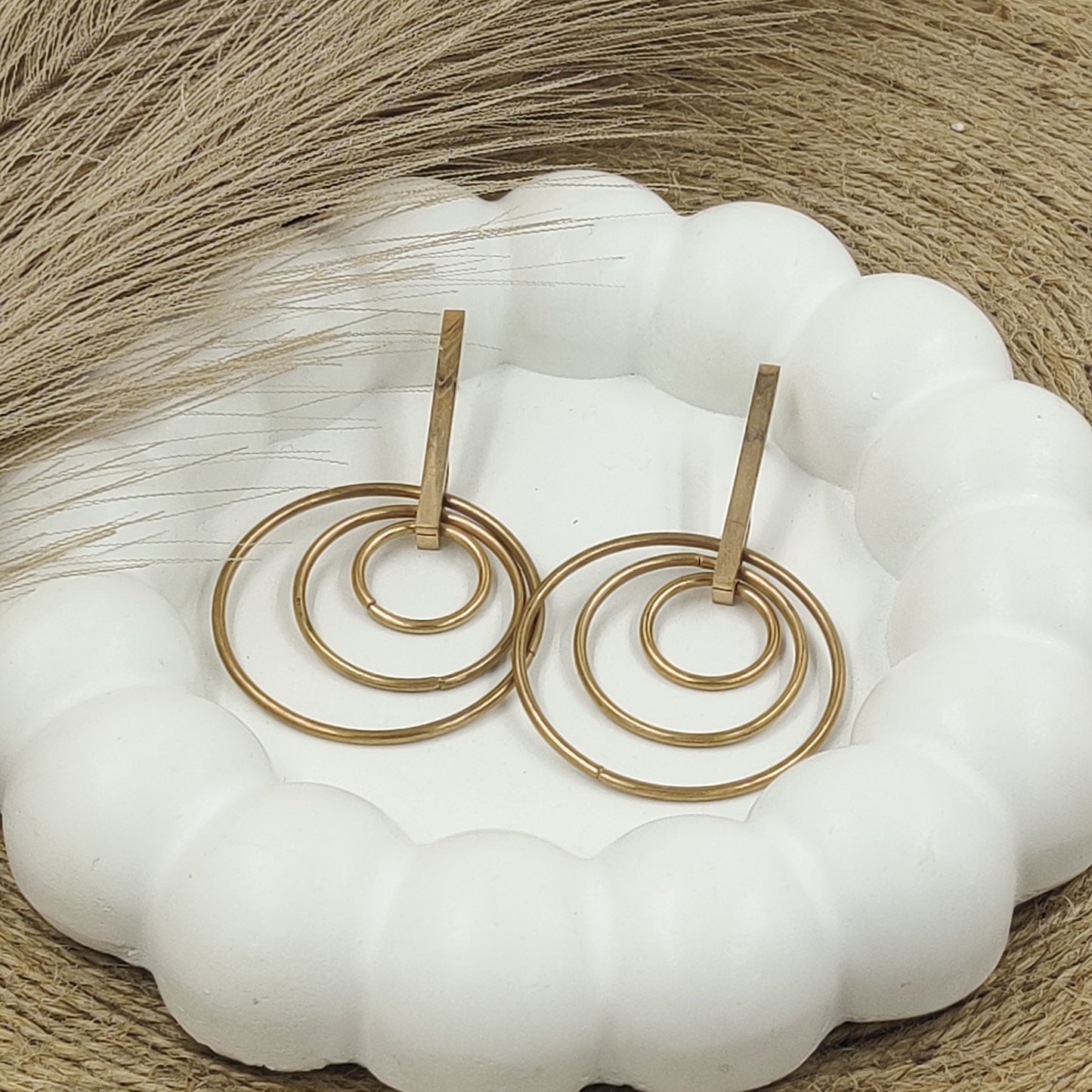 Circular Drop Earrings