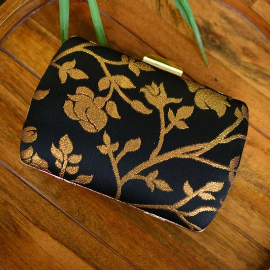 Brocade Silk Rectangular Shape Clutch