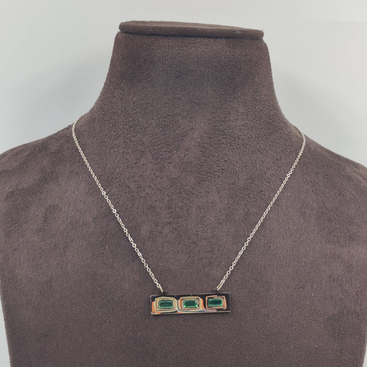 Green Bar Necklace