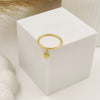 Dangling heart Ring