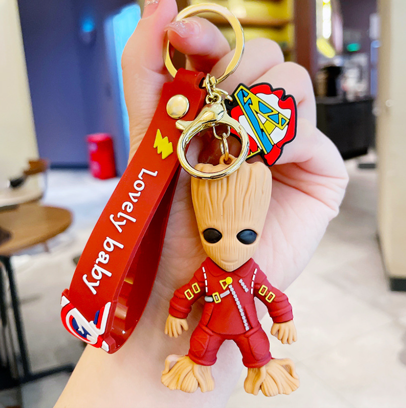 I am Groot Cartoon 3d keychain