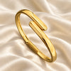 Serene Twist Gold Kada