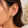 Seven Stone Flower Ball Back Stud