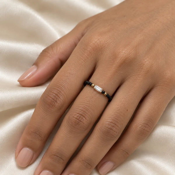 Tara Emerald Cut Mangalsutra Ring